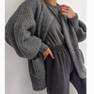 Na Nin gray alpaca coat